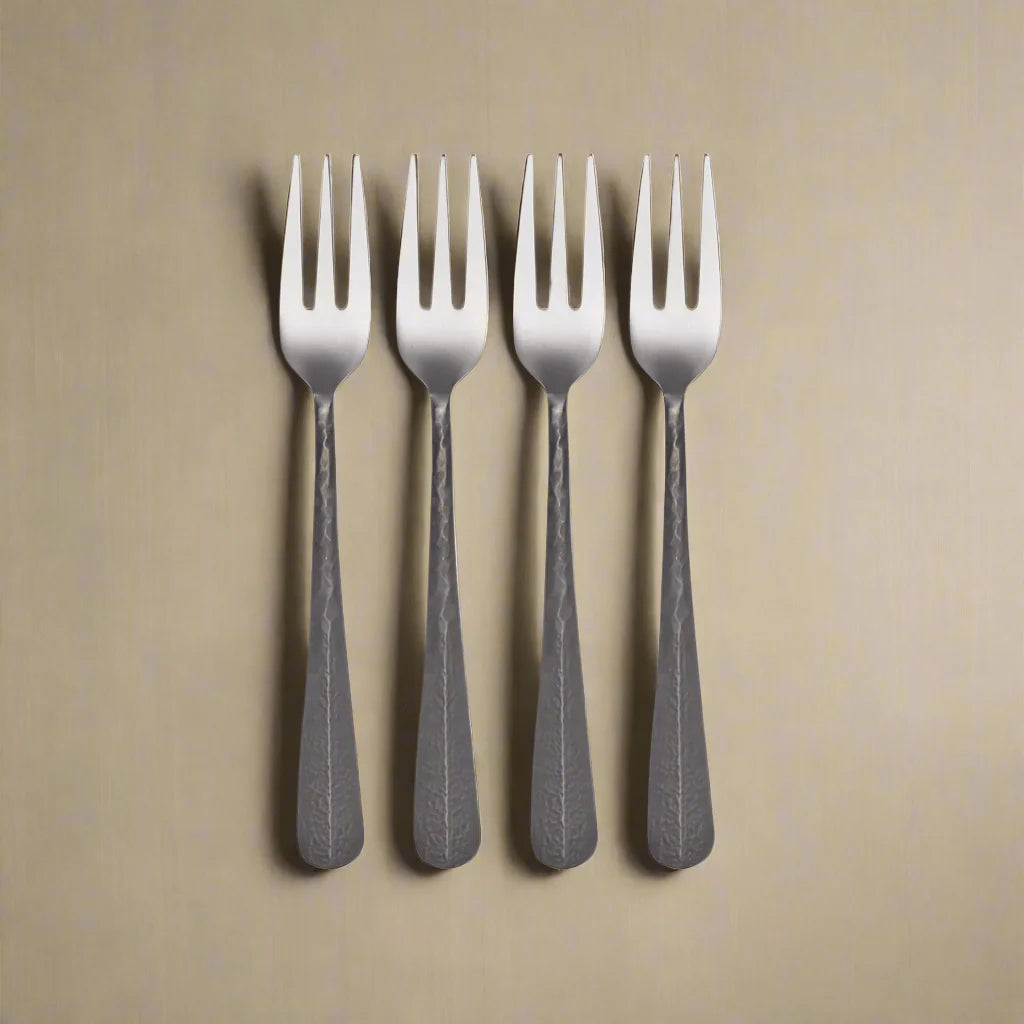 Sable Black Set of 4 Appetizer Forks