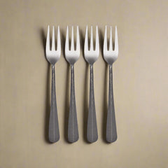 Sable Black Set of 4 Appetizer Forks