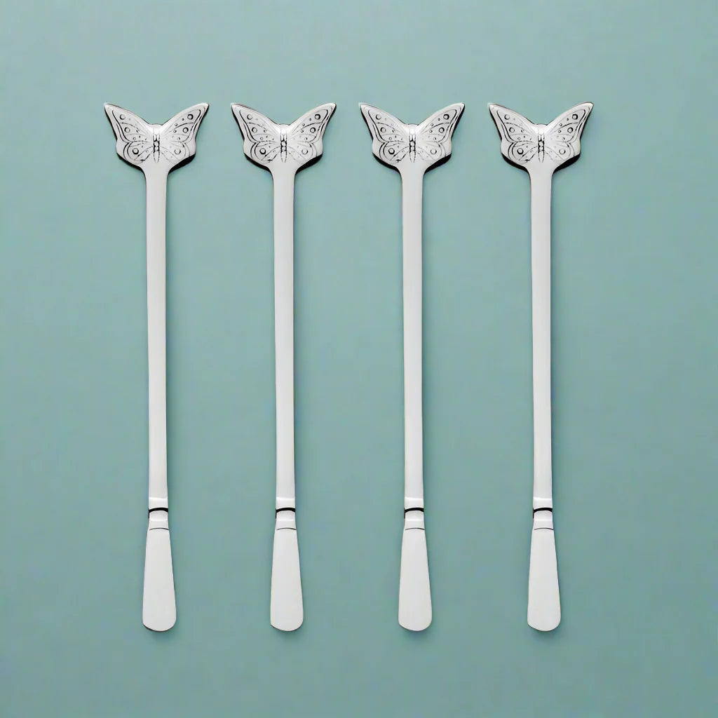 Butterfly Set of 4 Stirrers
