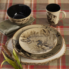 Mossy Oak Animal Print 16 Piece Dinnerware Set, Service for 4