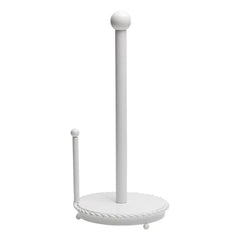 White Rope Paper Towel Holder