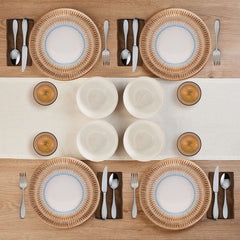 Hensley Taupe 12 Piece Dinnerware Set, Service for 4