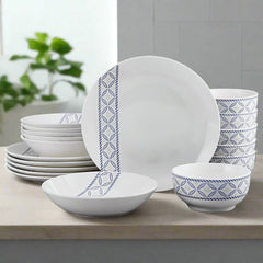 Preslie 18 Piece Dinnerware Set, Service for 6