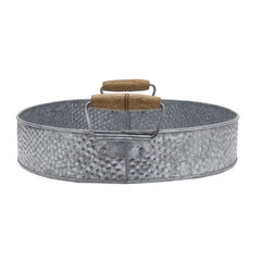 Galvanized Oval Serving Tray