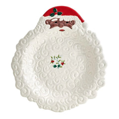 Winterberry® African American Santa Figural Bearded Platter