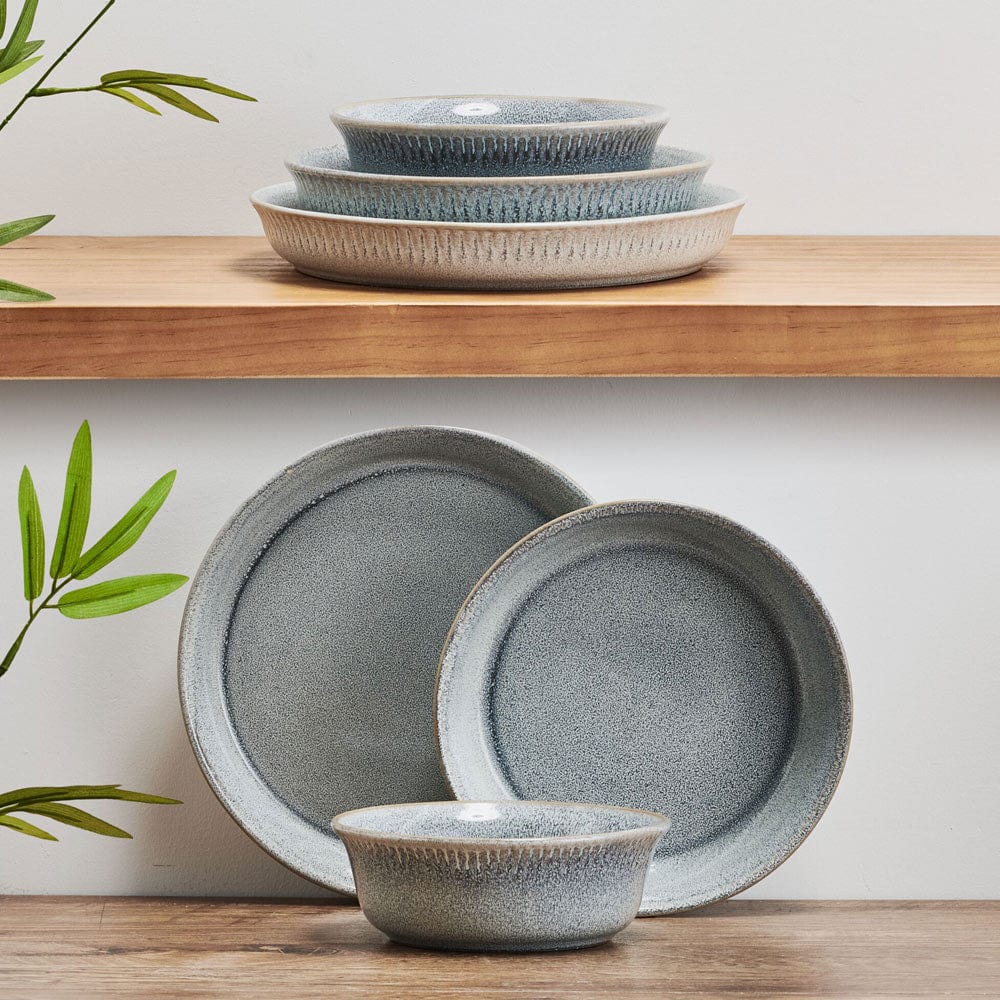 Amara Smoke 6 Piece Dinnerware Bowl Set, Service for 2