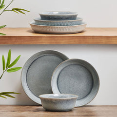 Amara Smoke 6 Piece Dinnerware Bowl Set, Service for 2