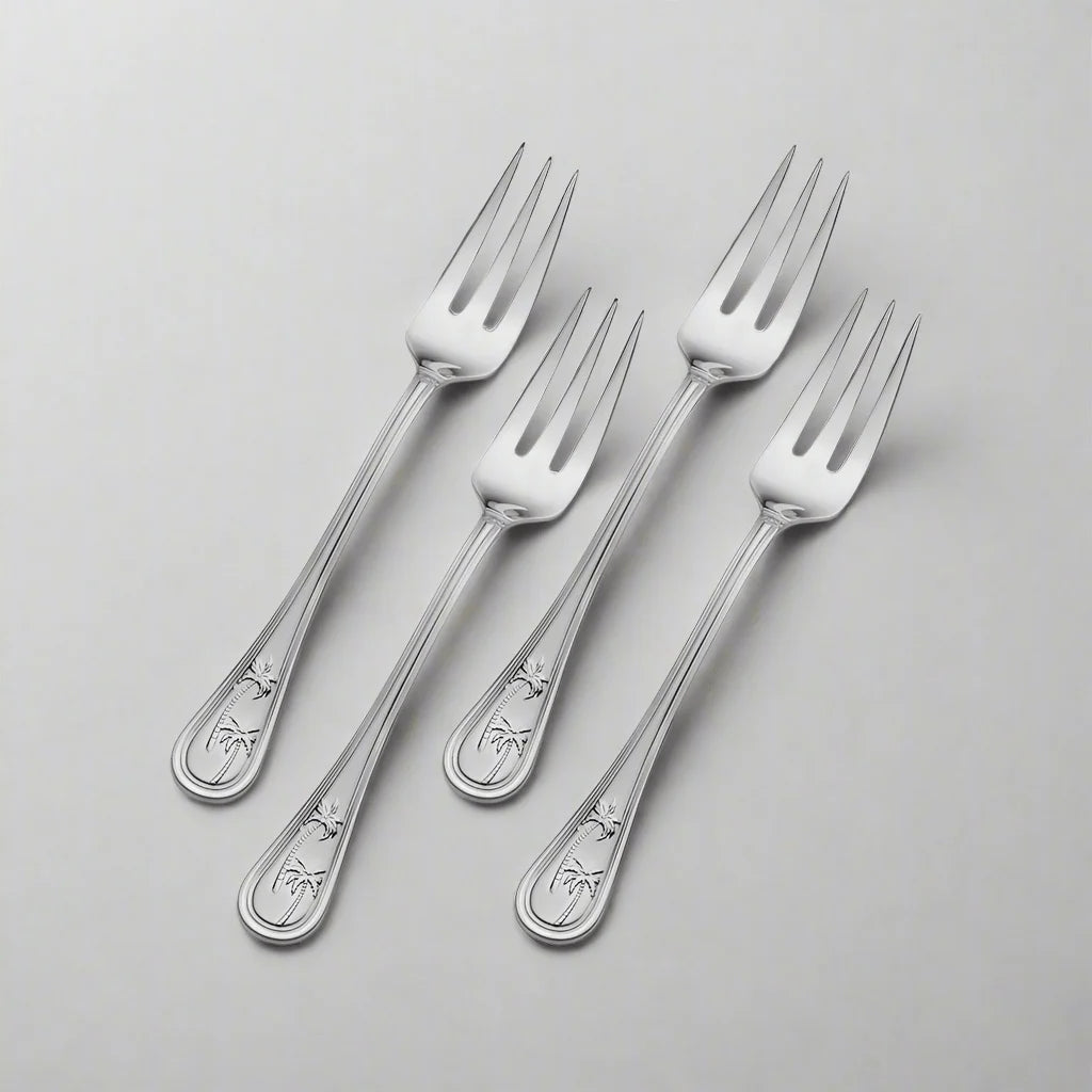 Palm Breeze Set of 4 Appetizer Forks