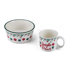Winterberry® Sentiment Mug and Pet Bowl Set