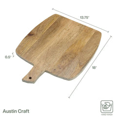 Fitz and Floyd Austin Craft Upton Charcuterie Paddle Serving Board