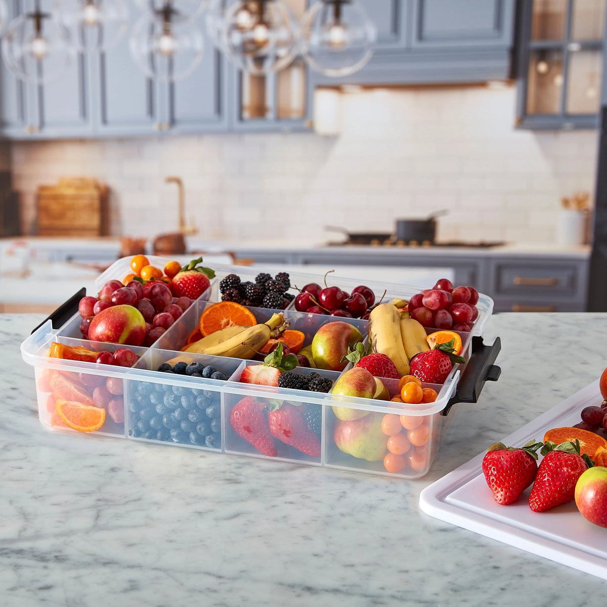 Farberware Build-A-Board ™ Snacklebox with Locking Plastic Cutting Board Lid