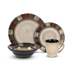 Taos 16 Piece Dinnerware Set, Service for 4