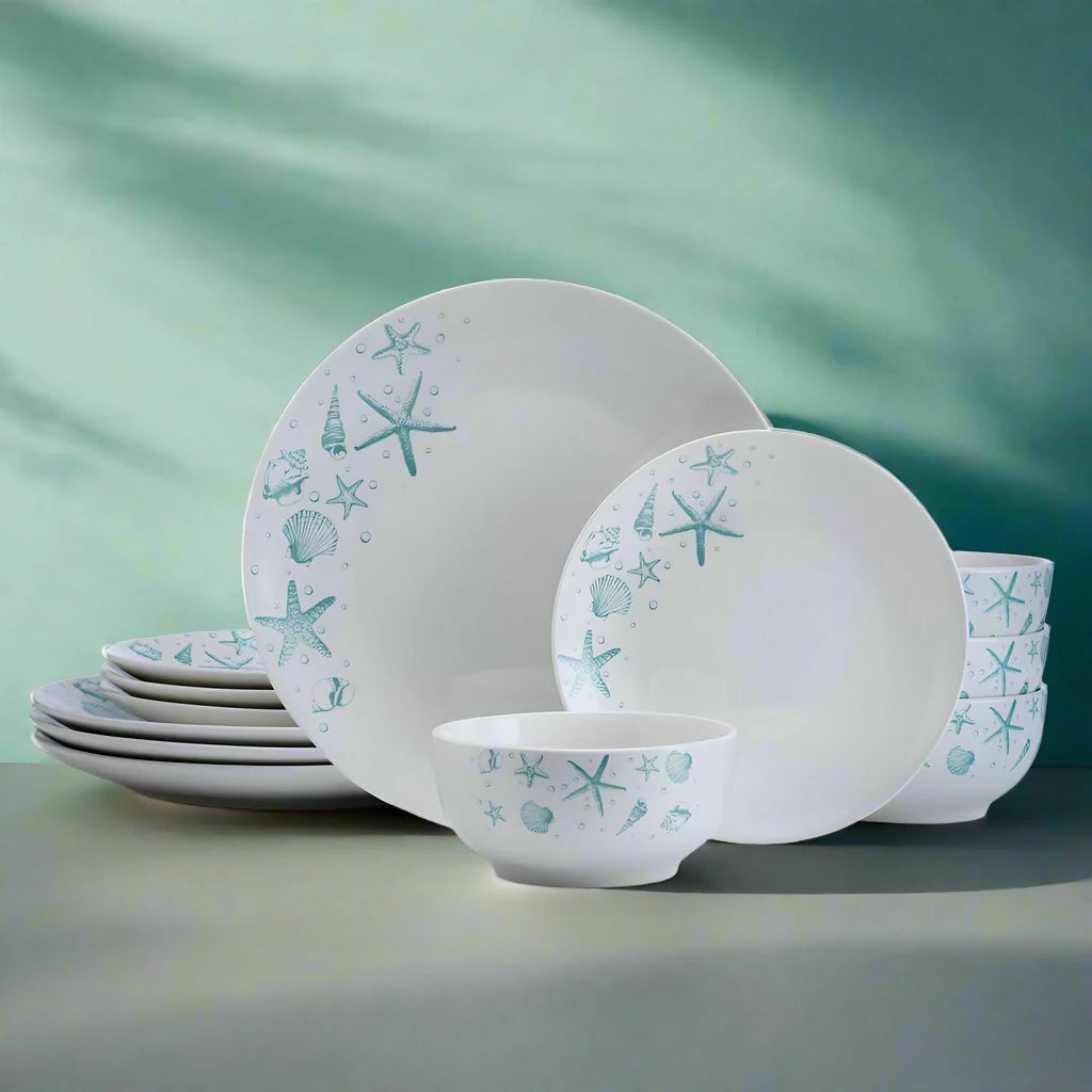 Tahiti 12 Piece Dinnerware Set, Service for 4