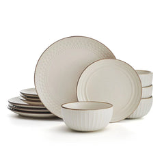 Janelle 12 Piece Dinnerware Set, Service for 4