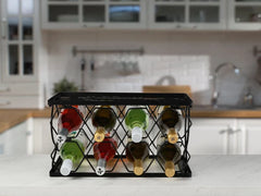 Collapsible Stackable 8 Bottle Wine Rack