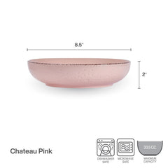 Chateau Pink Set of 4 Pasta Bowls