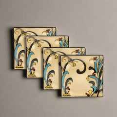 Belmont Set of 4 Square Leaves Salad Plates