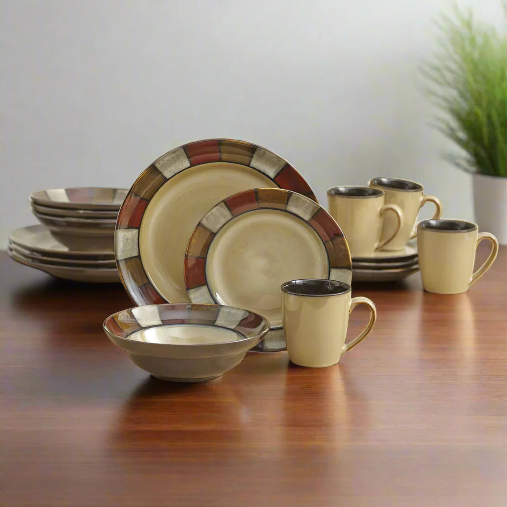 Taos 16 Piece Dinnerware Set, Service for 4